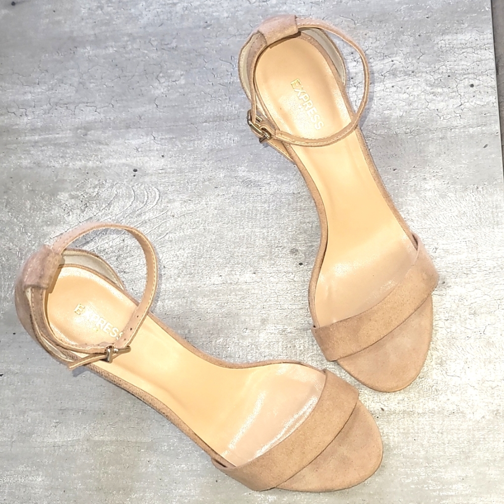 Express faux suede sandals